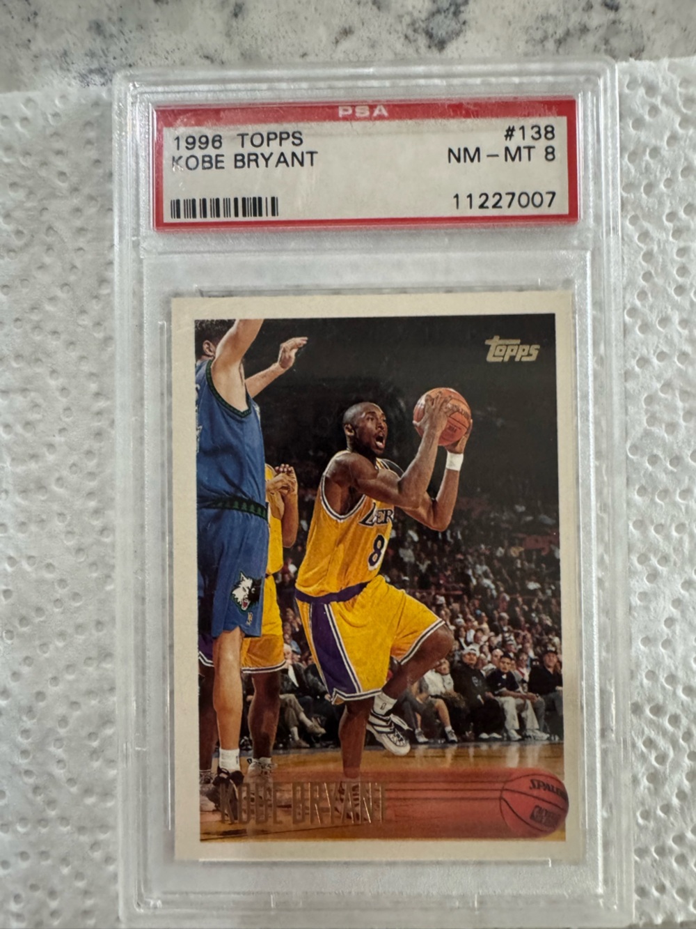 Topps Kobe Bryant Basketball Card — Yellow, Purple, Blue